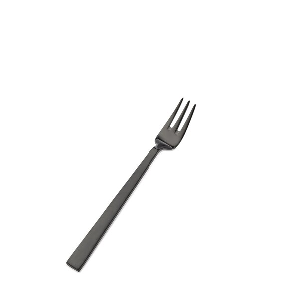 Bon Chef Roman, Oyster/Cocktail Fork, Matte Finish, 18/10, 6.25" - Black Matte , set of 12 S3708BM - main